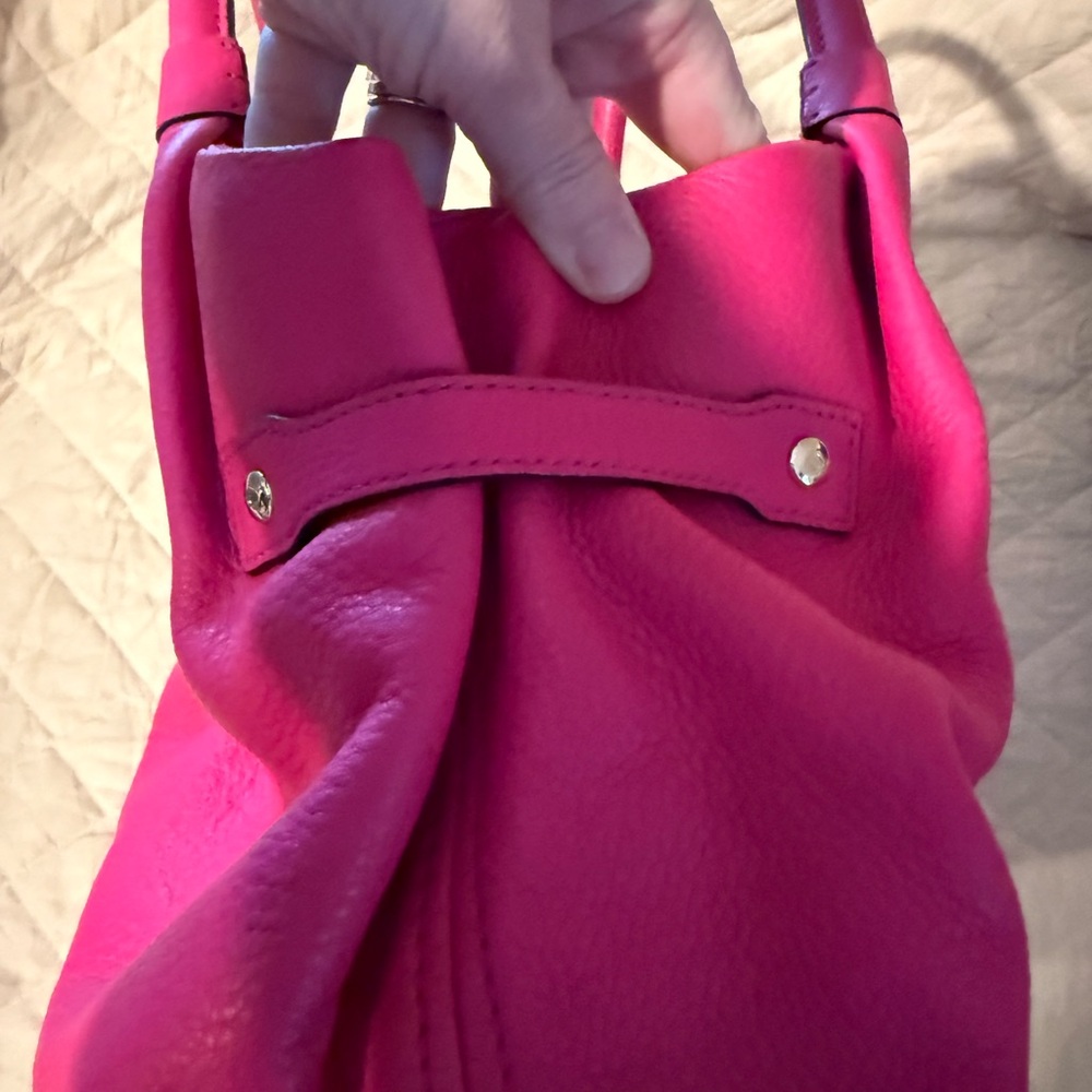 kate spade Hot Pink Pebbled Leather Shoulder Bag - Picture 6 of 8